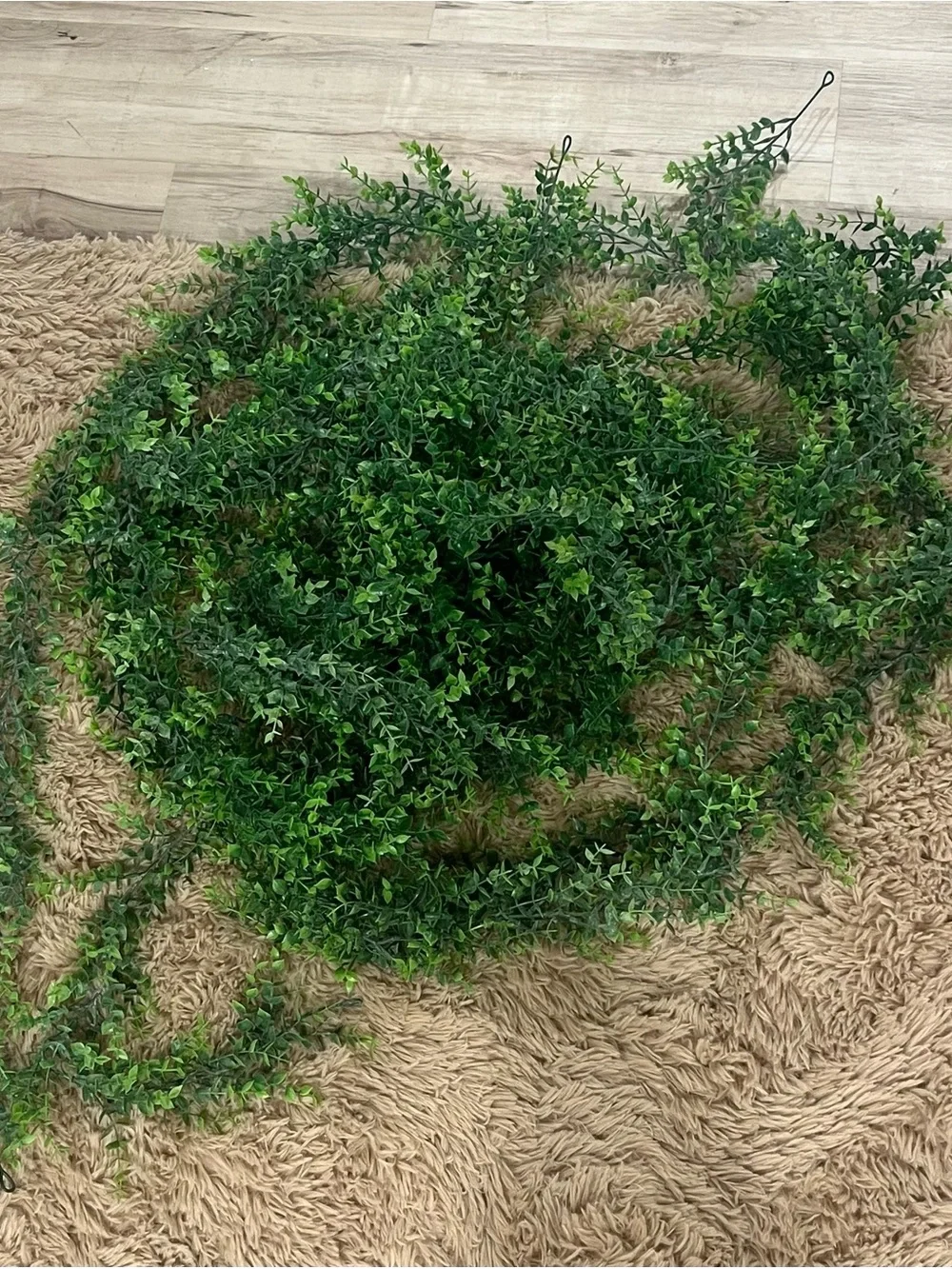 Artificial Boxwood Vine Garland in Green - Home Accents